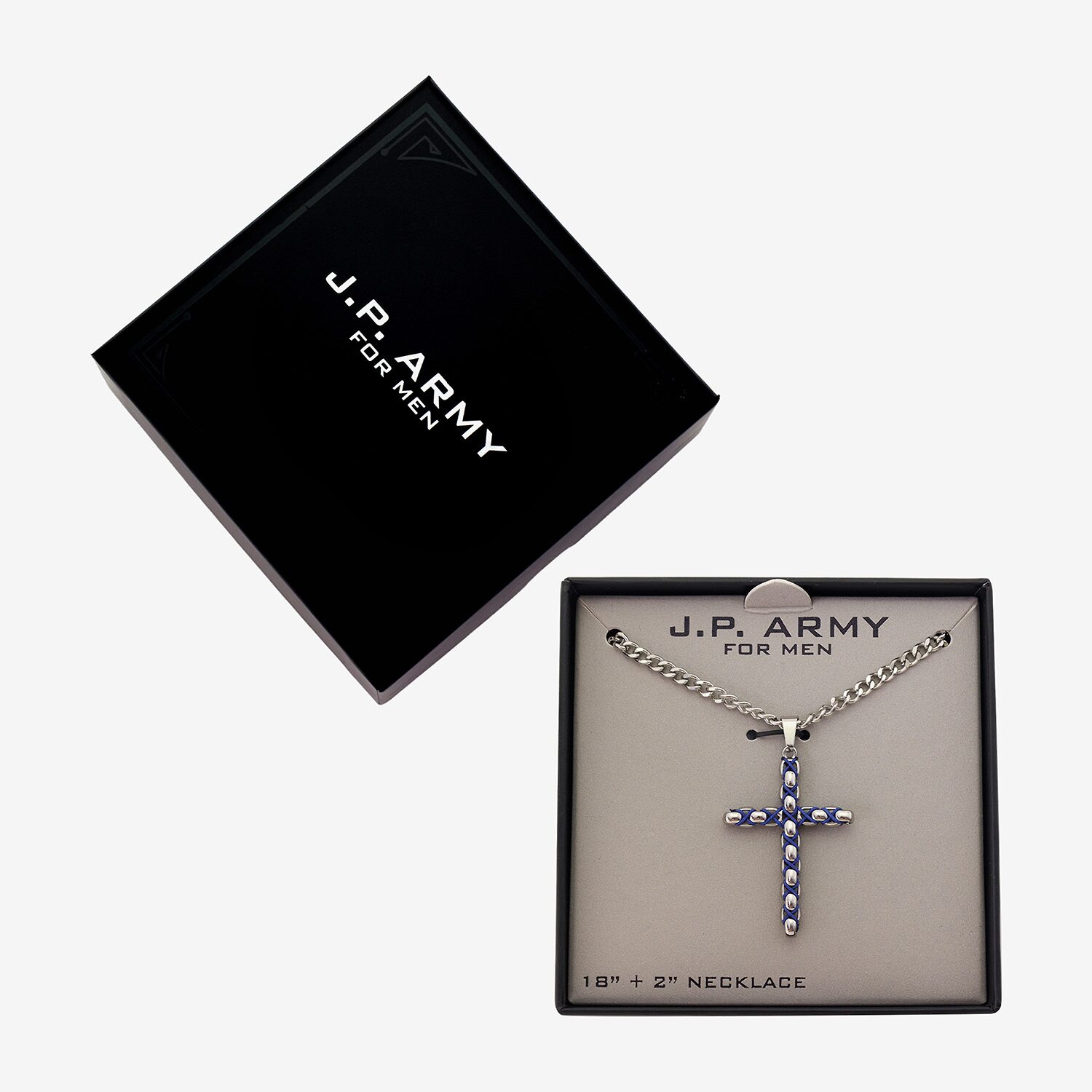 J.P. Army Mens 18 Inch Box Chain Necklace