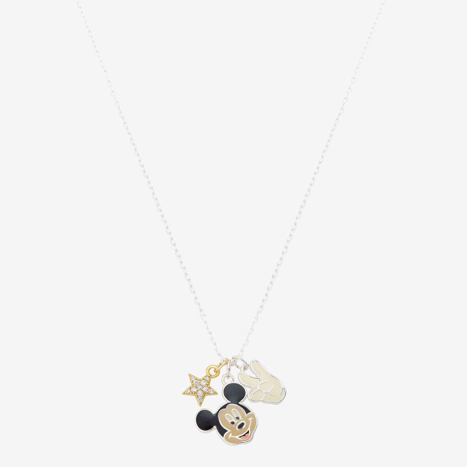 Disney Classics Womens 14K Gold Over Brass 16 Inch Cable Chain Necklace
