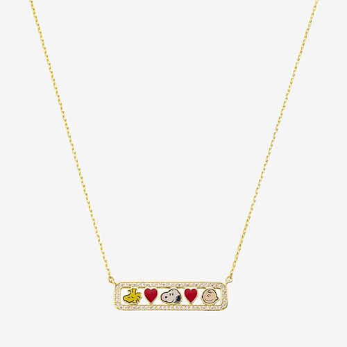 Disney Classics Womens 14k Gold Over Brass 16 Inch Cable Chain Necklace In Yellow