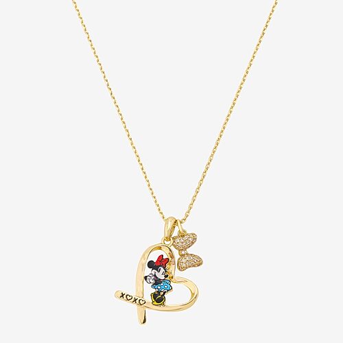 Disney Classics Womens 14k Gold Over Brass 16 Inch Cable Chain Necklace In Yellow