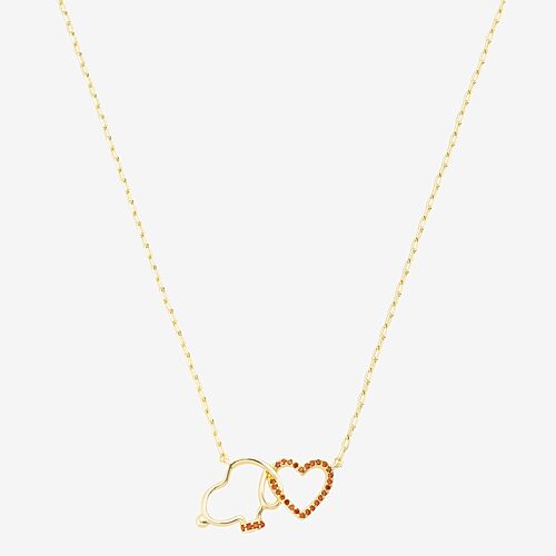 Disney Classics Womens 14k Gold Over Brass 16 Inch Paperclip Chain Necklace In Yellow