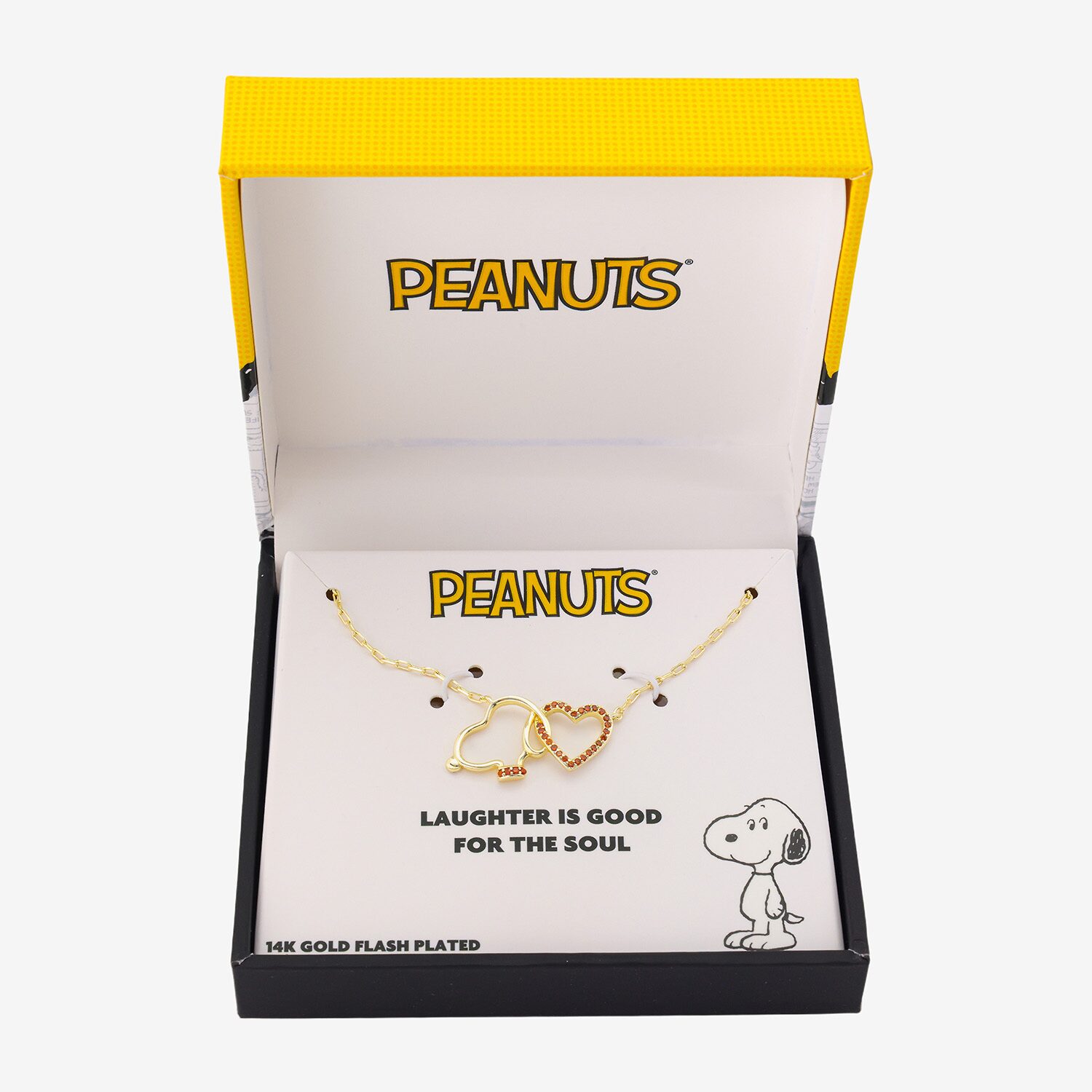 Disney Classics Womens 14K Gold Over Brass 16 Inch Paperclip Chain Necklace