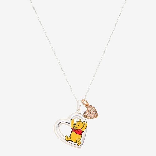Disney Classics Womens 14k Gold Over Brass 16 Inch Cable Chain Necklace In Silver