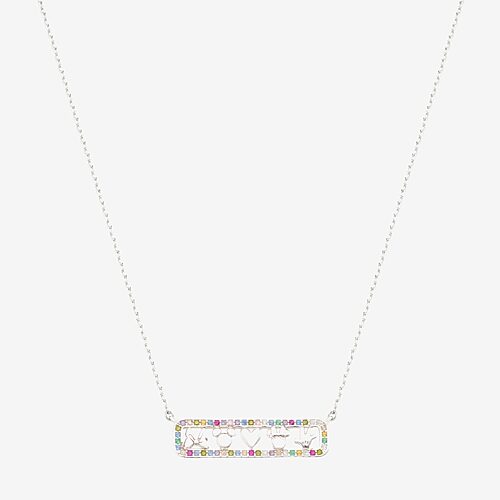 Disney Classics Womens 16 Inch Cable Chain Necklace In Silver