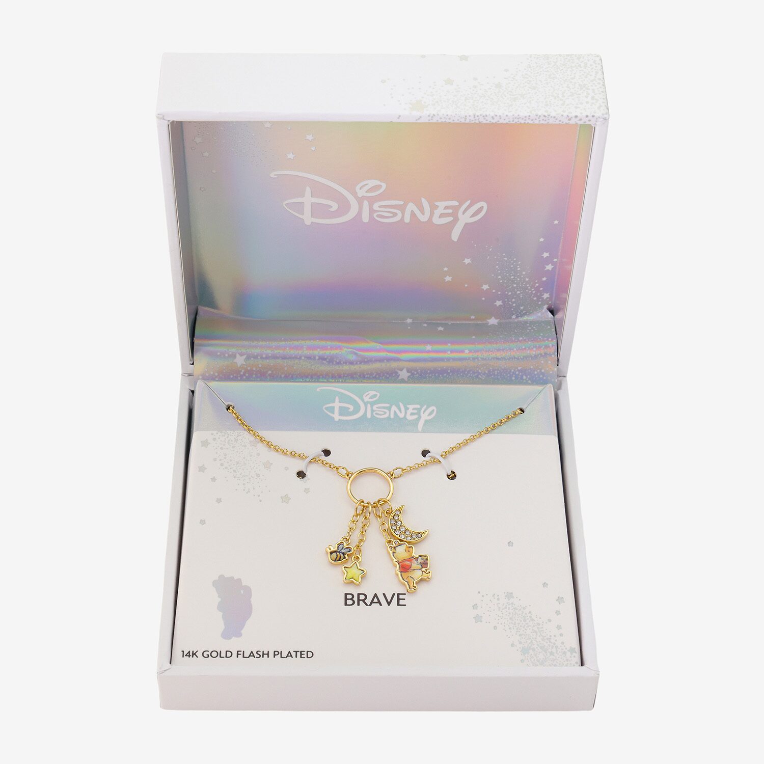Disney Classics Womens 14K Gold Over Brass 16 Inch Cable Chain Necklace