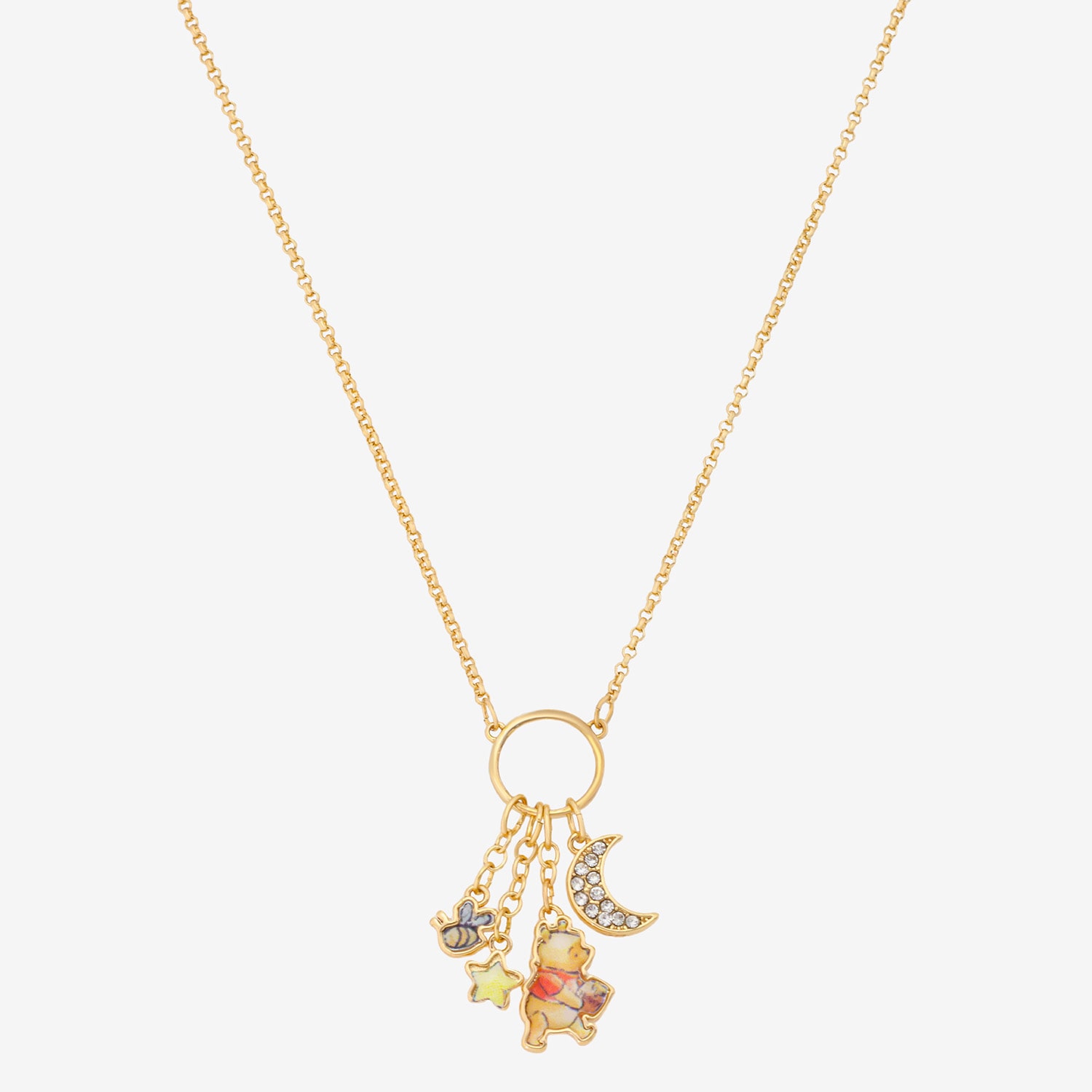 Disney Classics Womens 14K Gold Over Brass 16 Inch Cable Chain Necklace