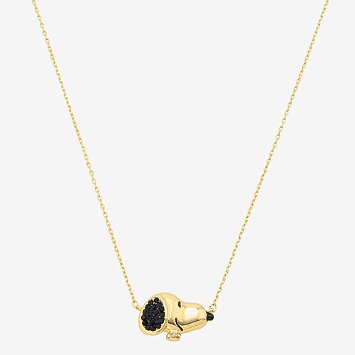 Disney Classics Womens 14k Gold Over Brass 16 Inch Cable Chain Necklace In Yellow