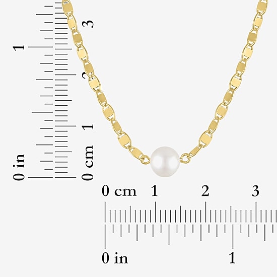 Yes, Please! Womens White Cultured Freshwater Pearl 14K Gold Over Brass 2-pc. Jewelry Set