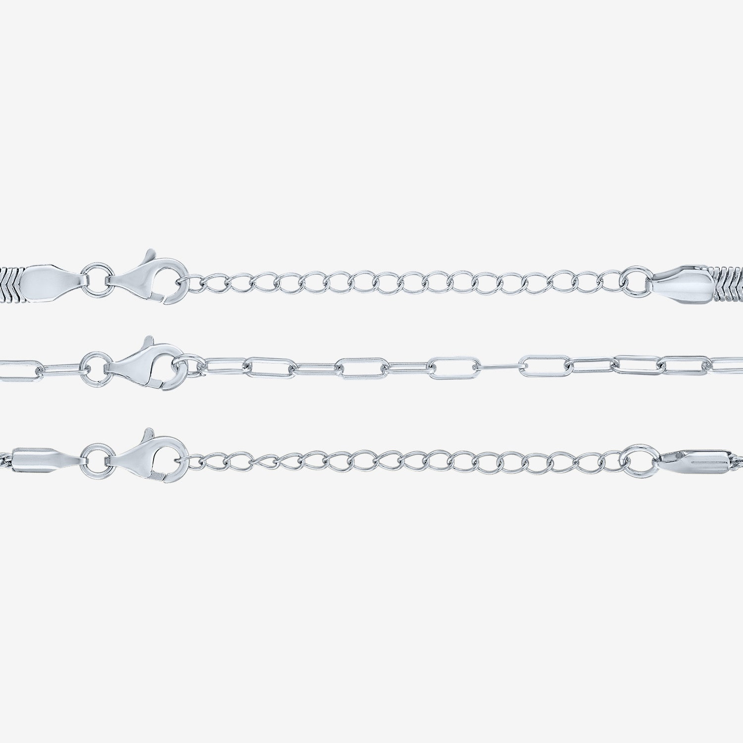 Yes, Please! Womens 3-pc. Pure Silver Over Brass Bracelet Set