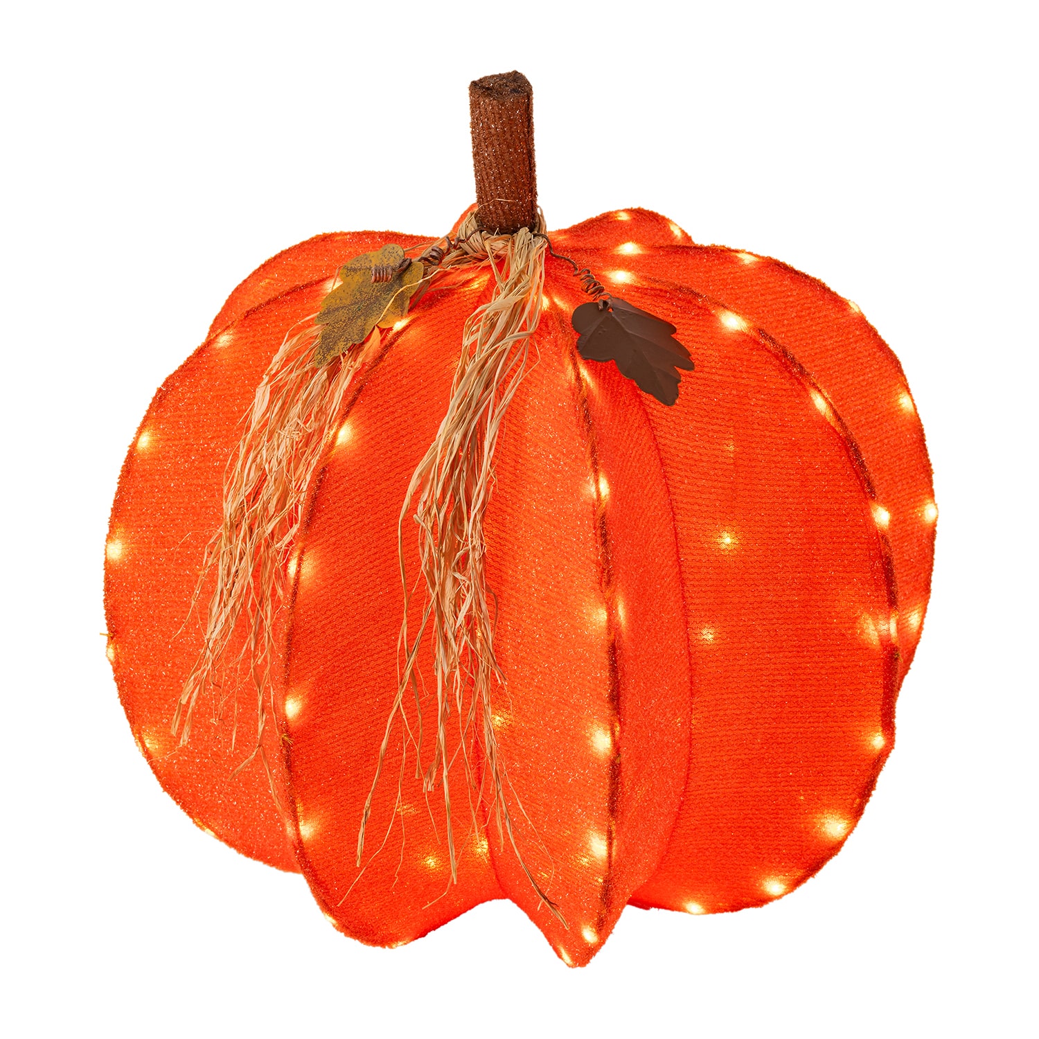 Glitzhome 25" Foldable Pumpkin Thanksgiving Yard Art