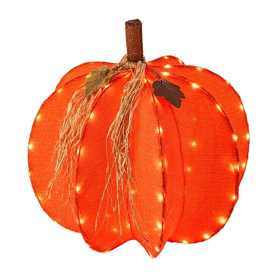 Glitzhome 25" Foldable Pumpkin Thanksgiving Yard Art