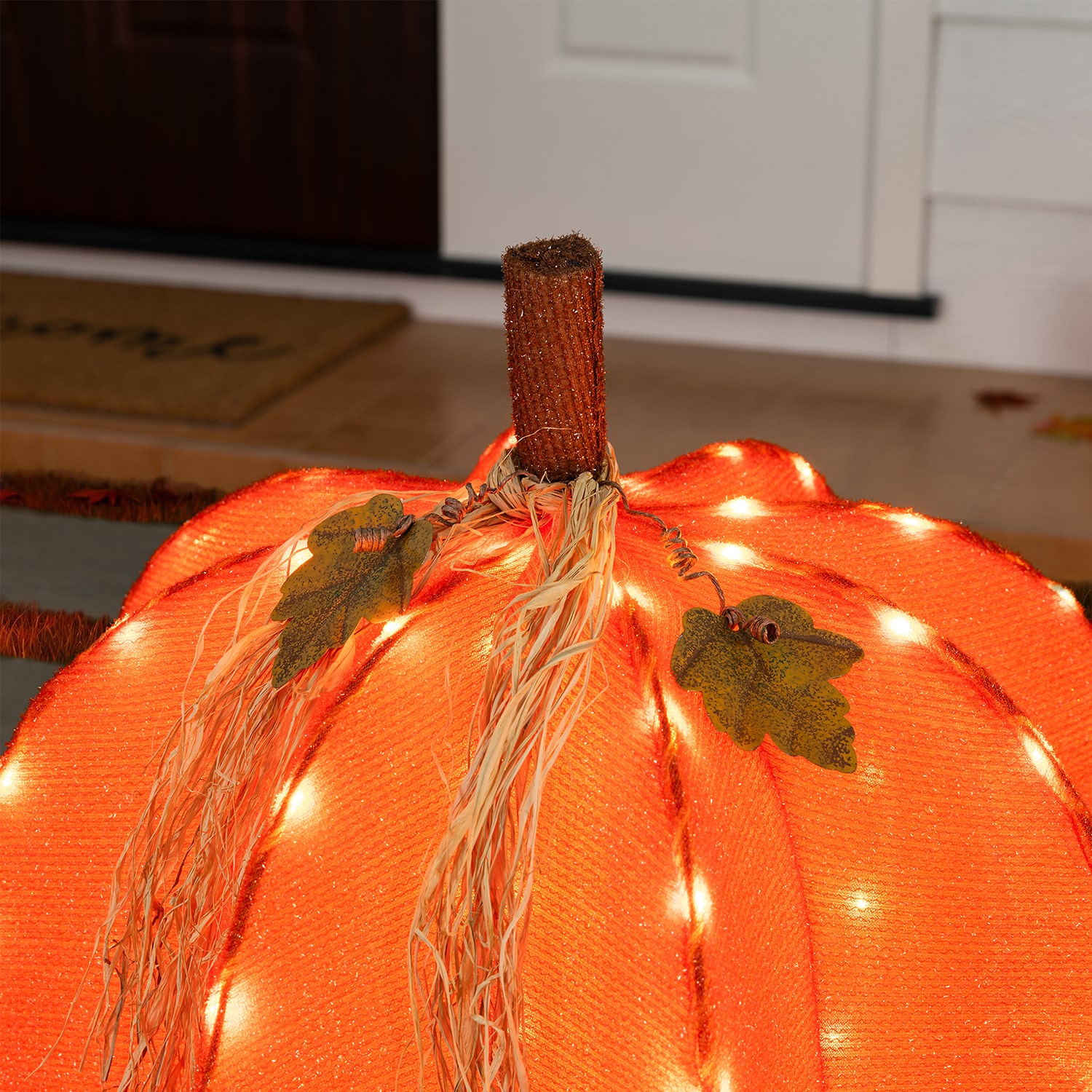 Glitzhome 25" Foldable Pumpkin Thanksgiving Yard Art