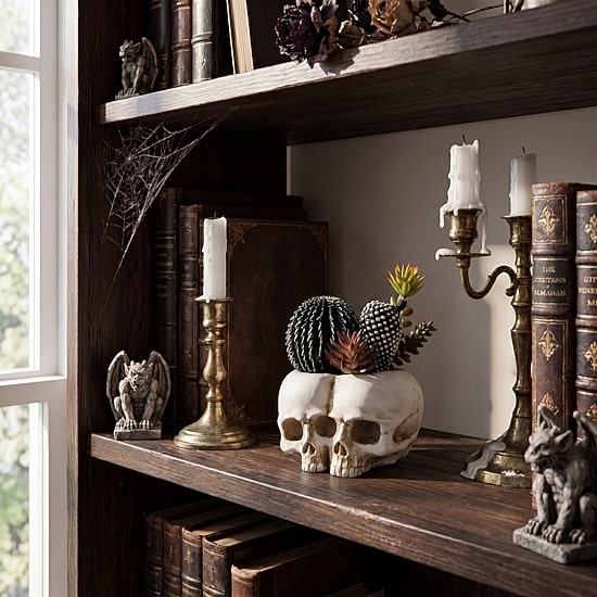 Nearly Natural 8" Double Skull Artificial Plant