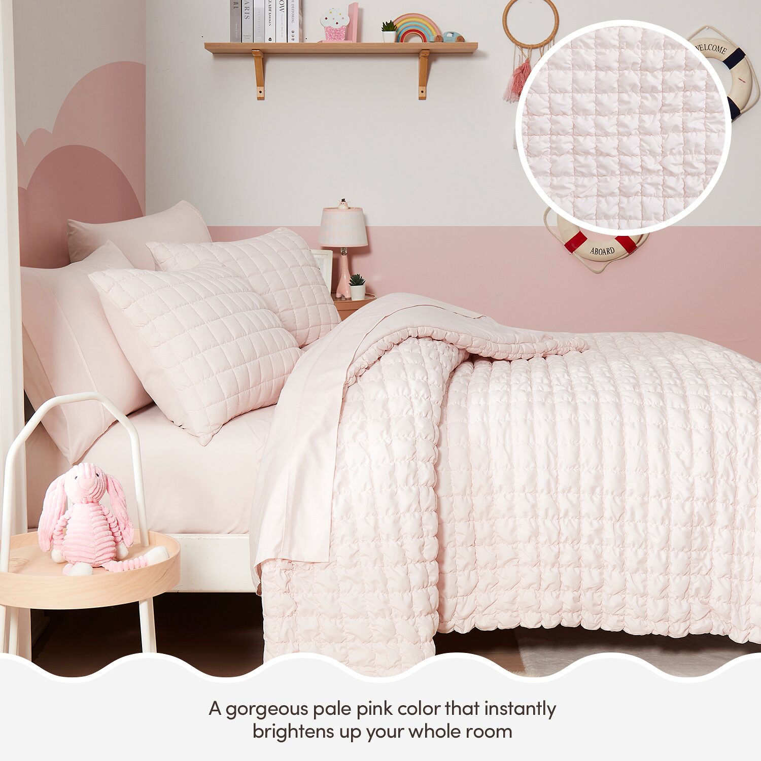 Sweet Home Collection Marshmallow Pouf Kids Bed A Bag Comforter Set