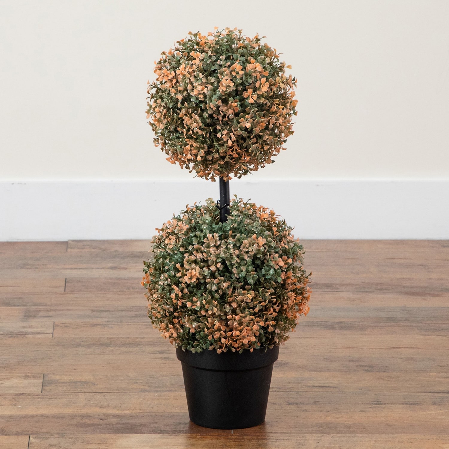 Nearly Natural 2ft Double Boxwood Thanksgiving Topiary