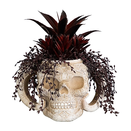 Nearly Natural 8" Horned Skull Artificial Plant