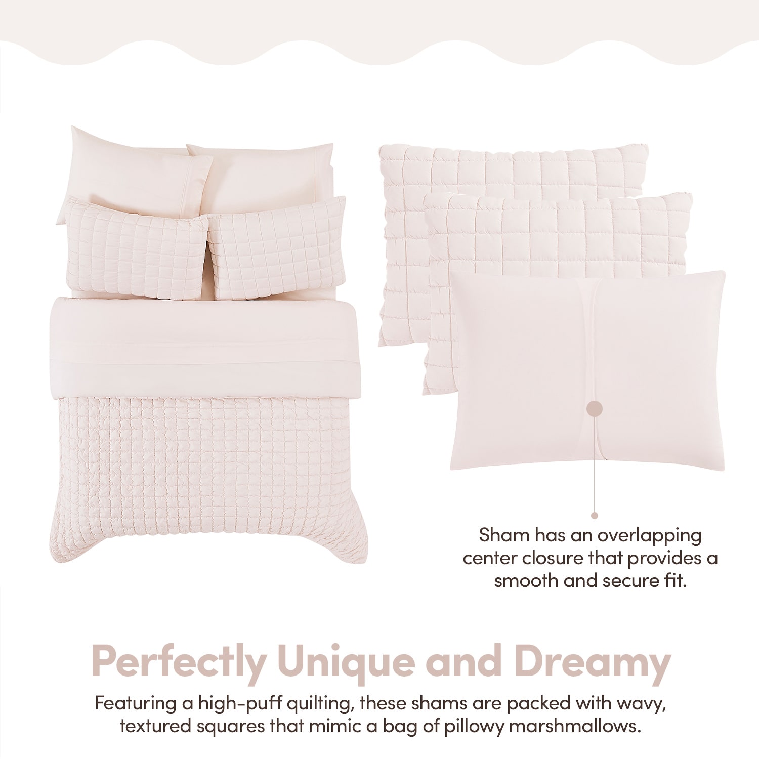 Sweet Home Collection Marshmallow Pouf Kids Bed A Bag Comforter Set