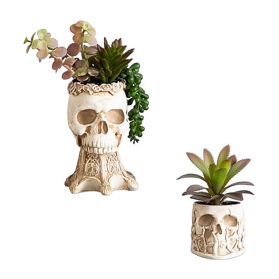 Nearly Natural 2-pc. 9" Skull Artificial Plant