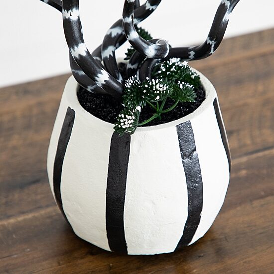 Nearly Natural 10" Midnight Stripe Snake Decorative Artificial Plant