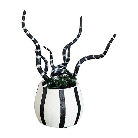 Nearly Natural 10" Midnight Stripe Snake Decorative Artificial Plant