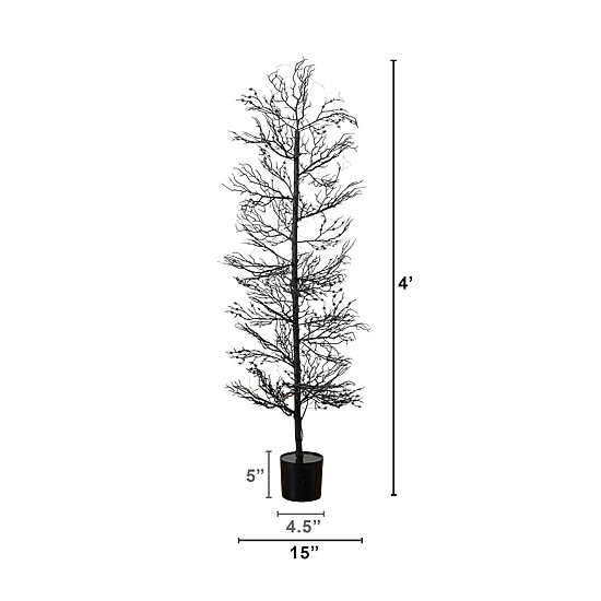 Nearly Natural 4ft Spider Twig 100 Indoor Artificial Tree