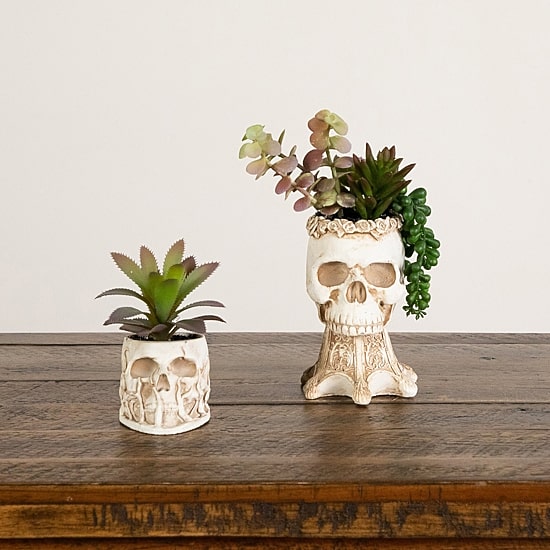 Nearly Natural 2-pc. 9" Skull Artificial Plant