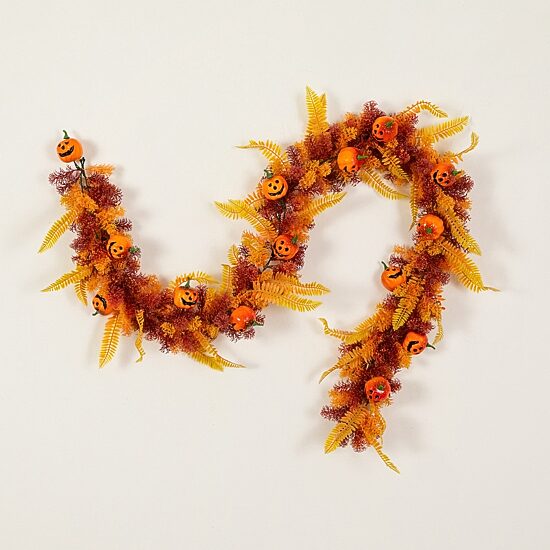Nearly Natural 6ft Foliage Thanksgiving Indoor Outdoor Garland