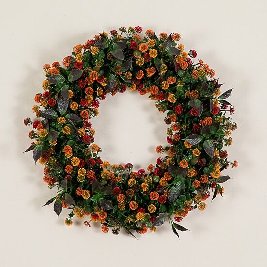 Nearly Natural 24" Mum Wreath