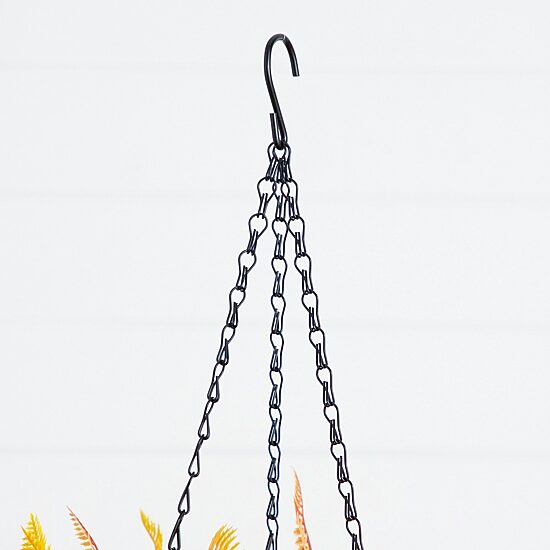 Nearly Natural 36" Fern Thanksgiving Hanging Basket