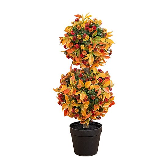 Nearly Natural 3ft Mum Double Thanksgiving Topiary