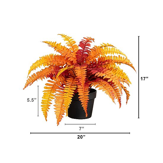 Nearly Natural 17" Boston Fern Artificial Plant