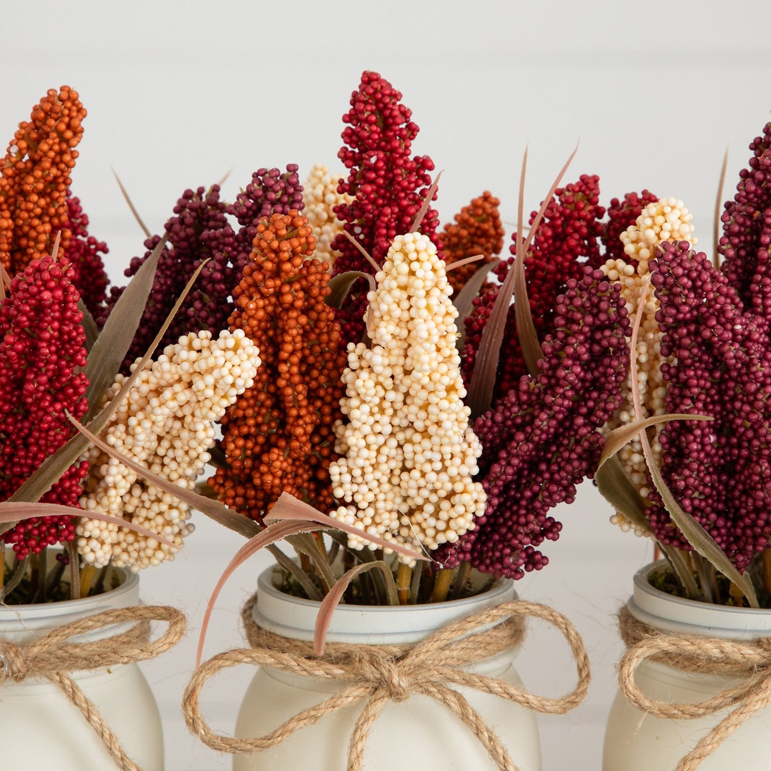 Nearly Natural 10.5" Sorghum Rustic Artificial Plant