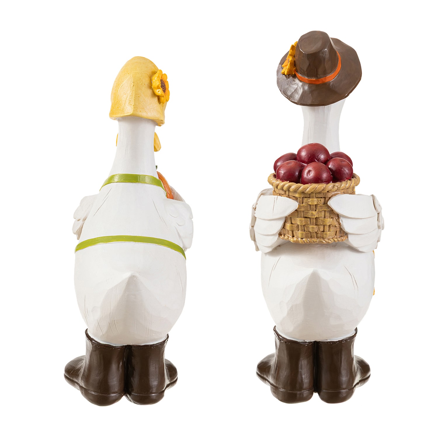 Glitzhome Resin Geese 2-pc. Thanksgiving Tabletop Decor