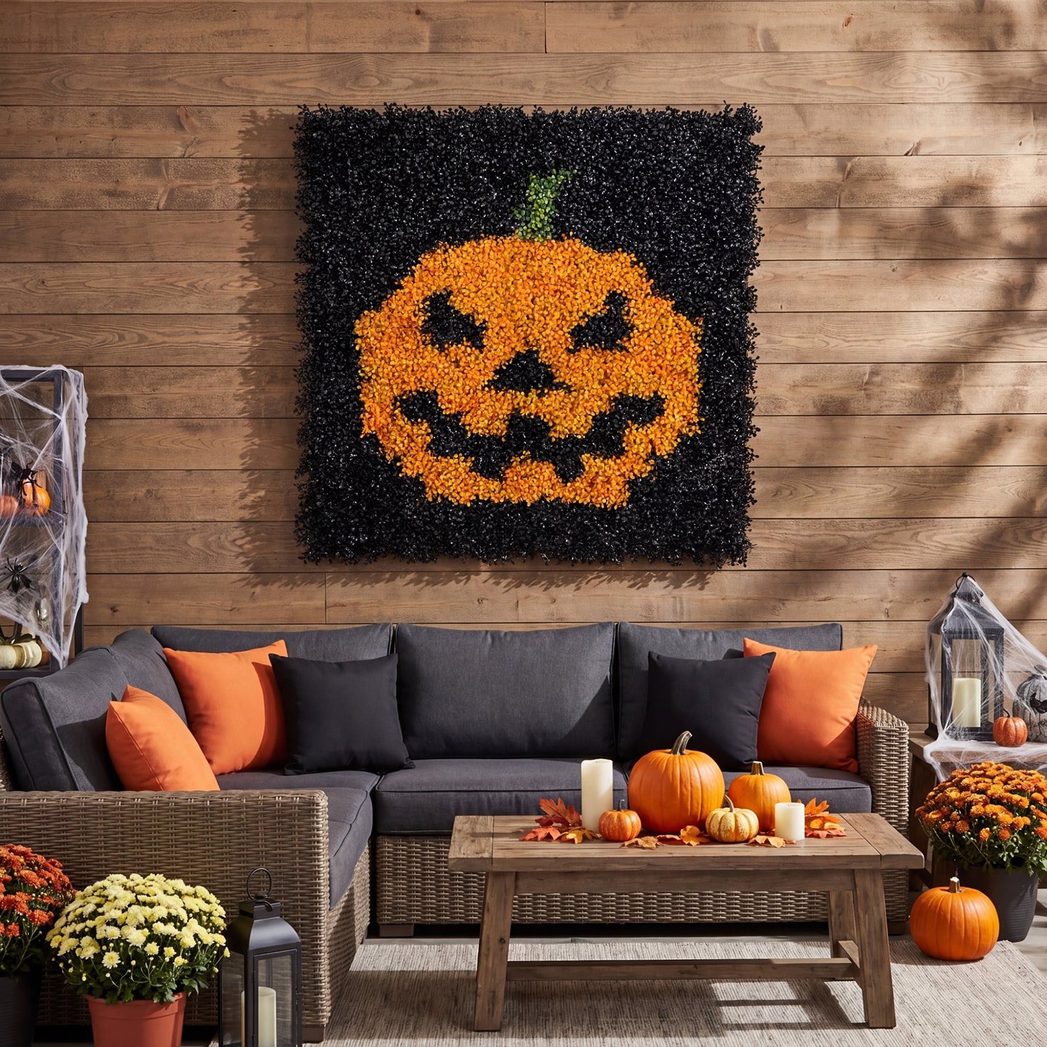 Nearly Natural 40" Boxwood Jack O' Lantern Artificial Plant