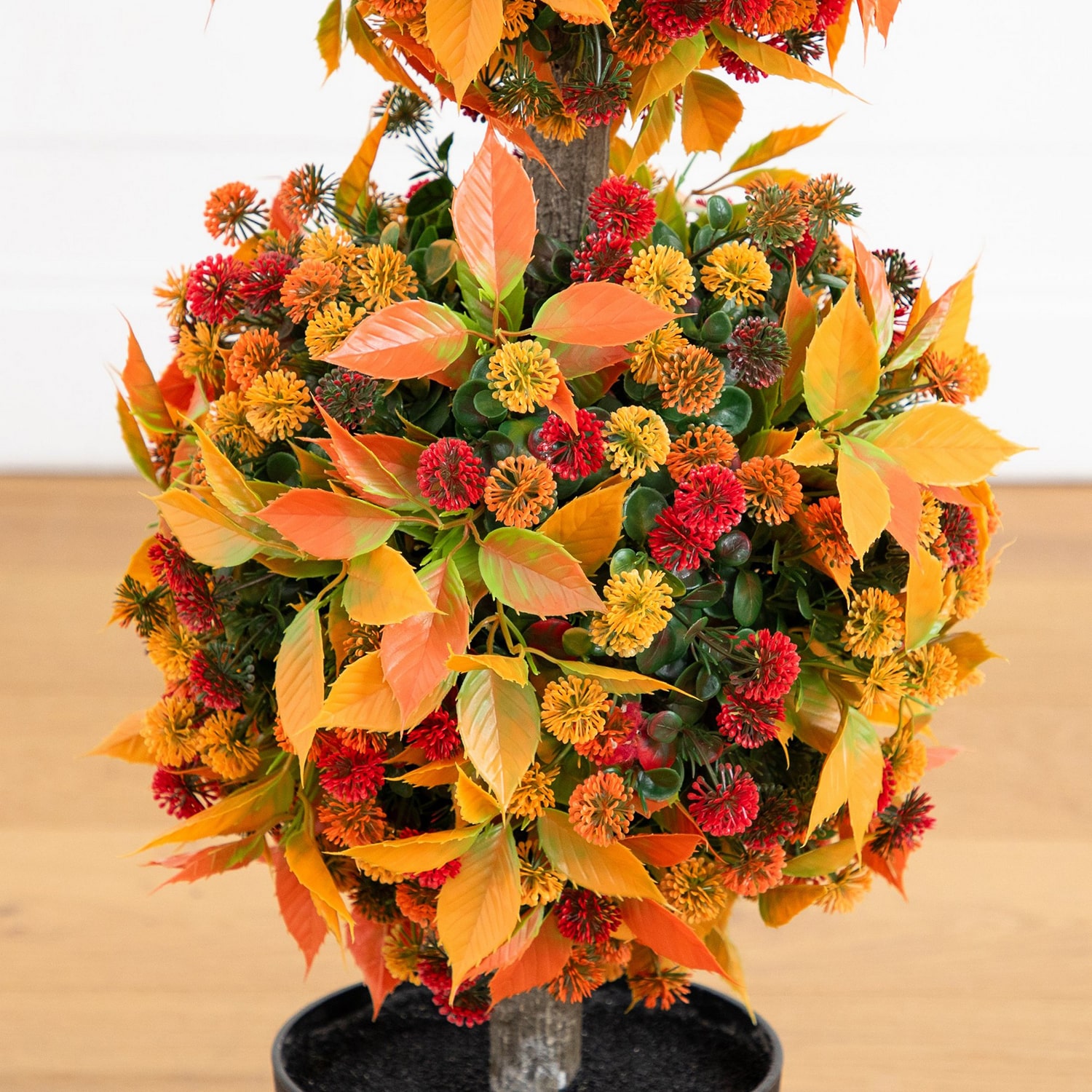Nearly Natural 3ft Mum Double Thanksgiving Topiary