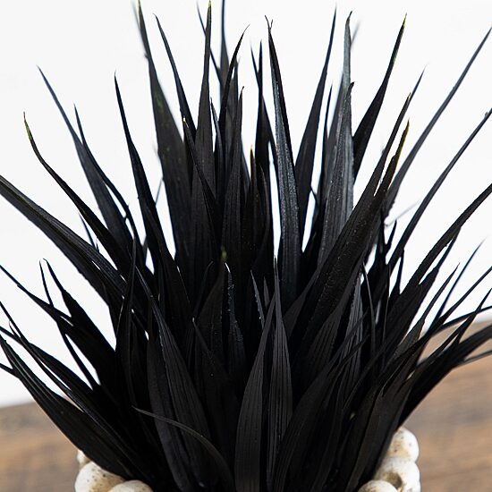 Nearly Natural 9" Black Gothic Skull Artificial Plant
