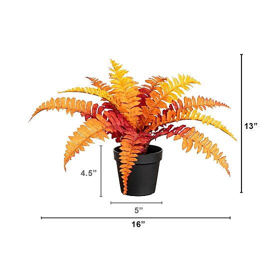 Nearly Natural 13" Boston Fern Artificial Plant