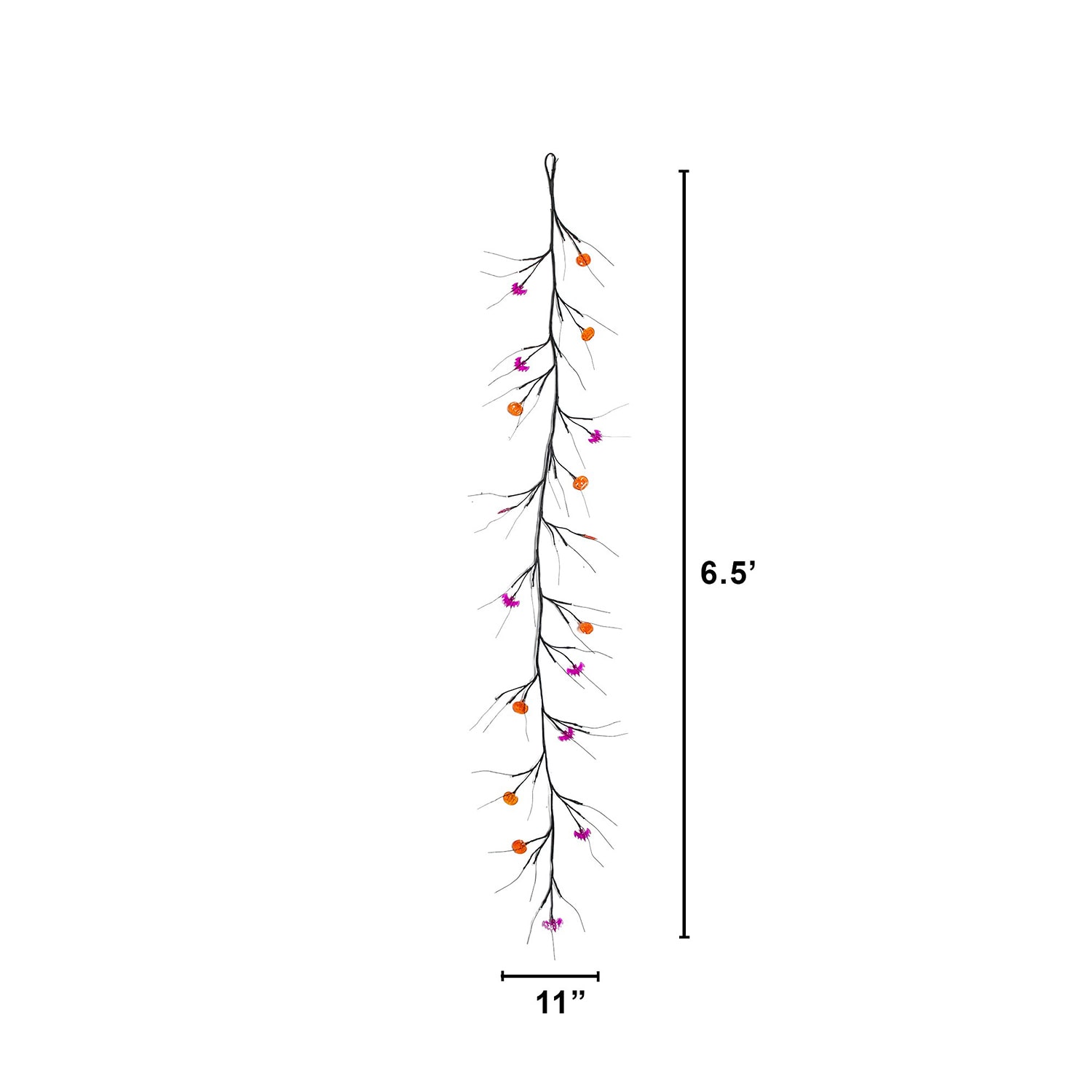 Nearly Natural 7ft Twig 57 Pre-Lit Indoor Garland