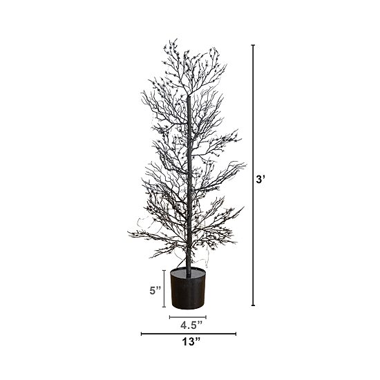 Nearly Natural 3ft Spider Twig 80 Indoor Artificial Tree