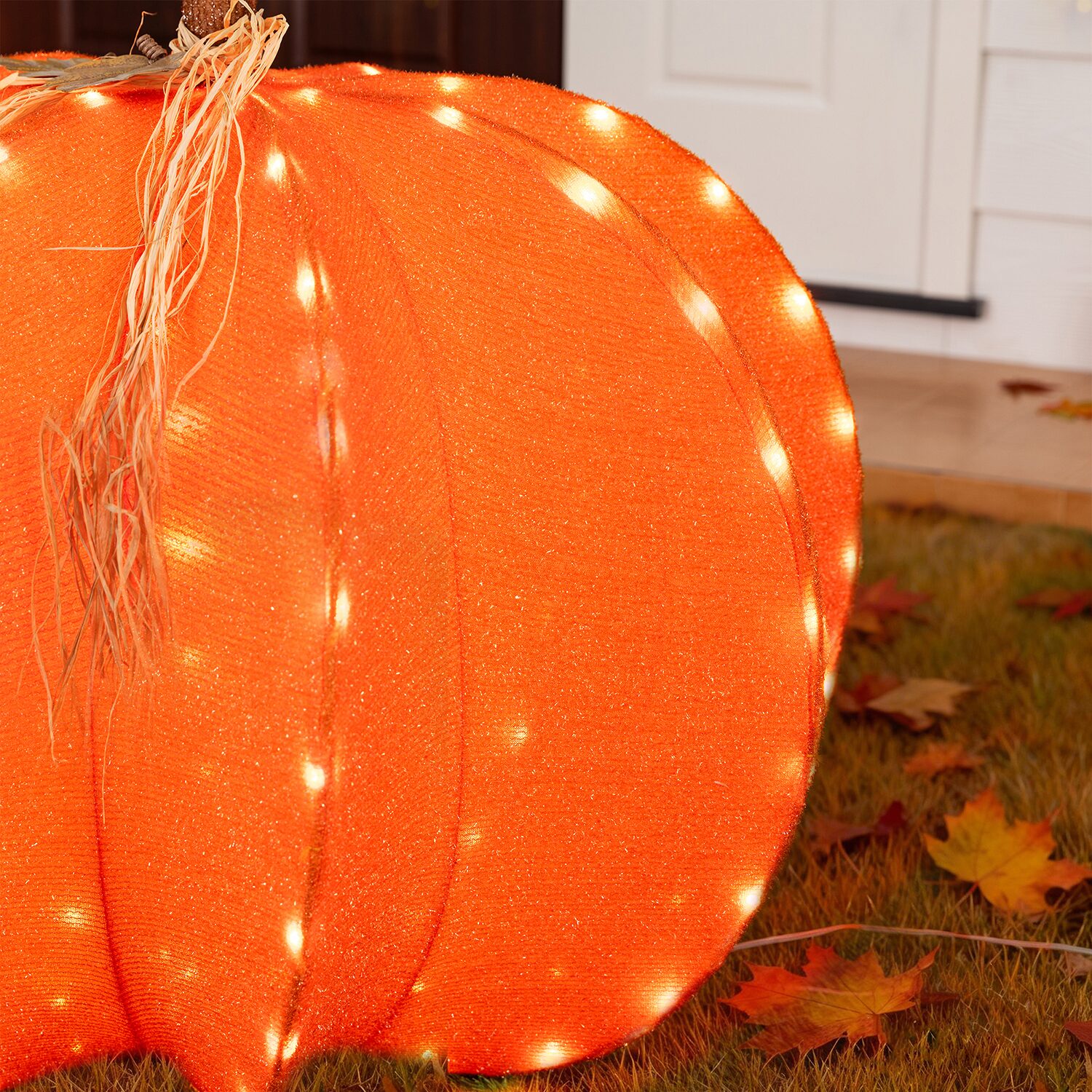 Glitzhome 32" Foldable Pumpkin Thanksgiving Yard Art