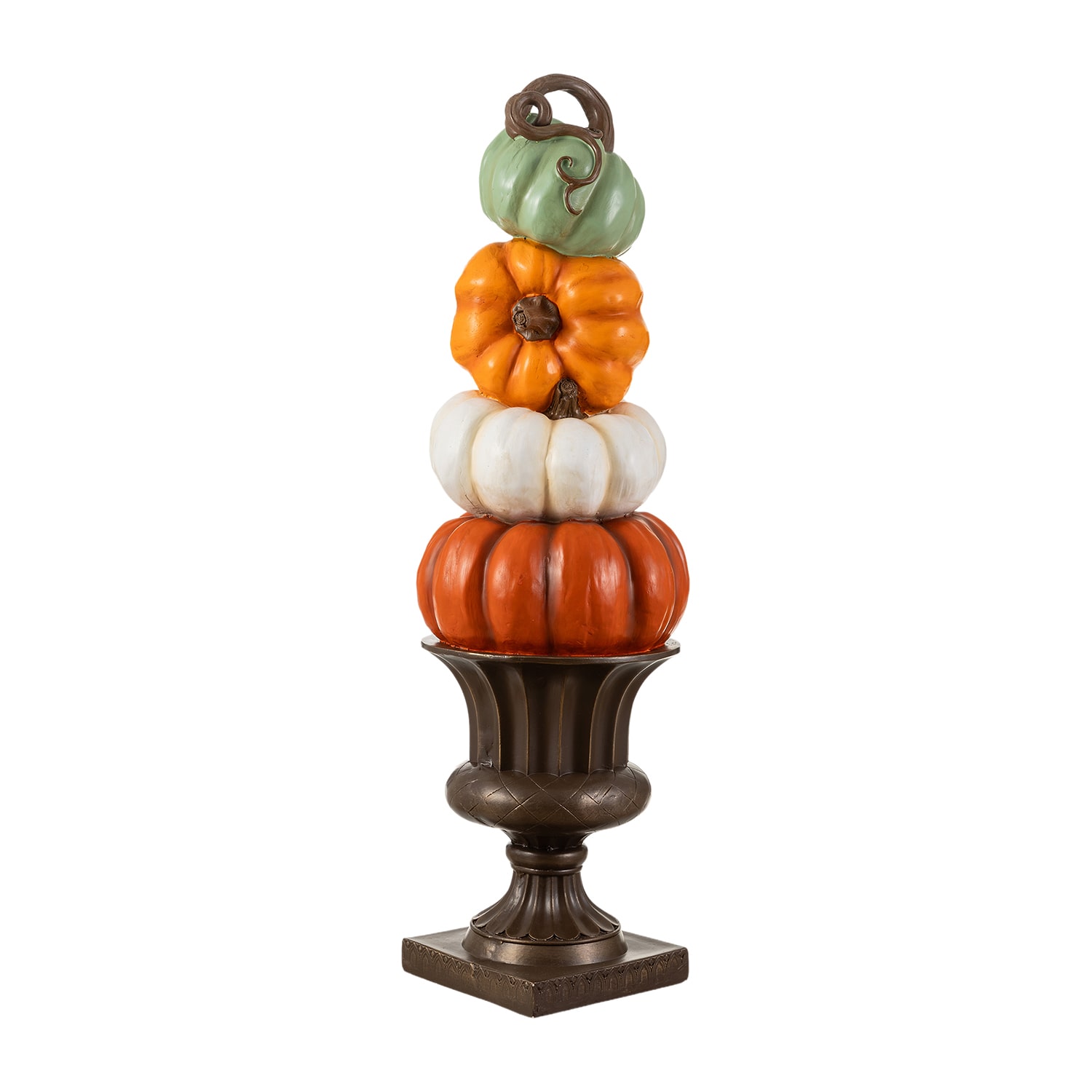 Glitzhome 31" Magnesium Oxide Stacked Pumpkin Thanksgiving Porch Sign