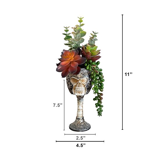 Nearly Natural 11" Skull Artificial Plant