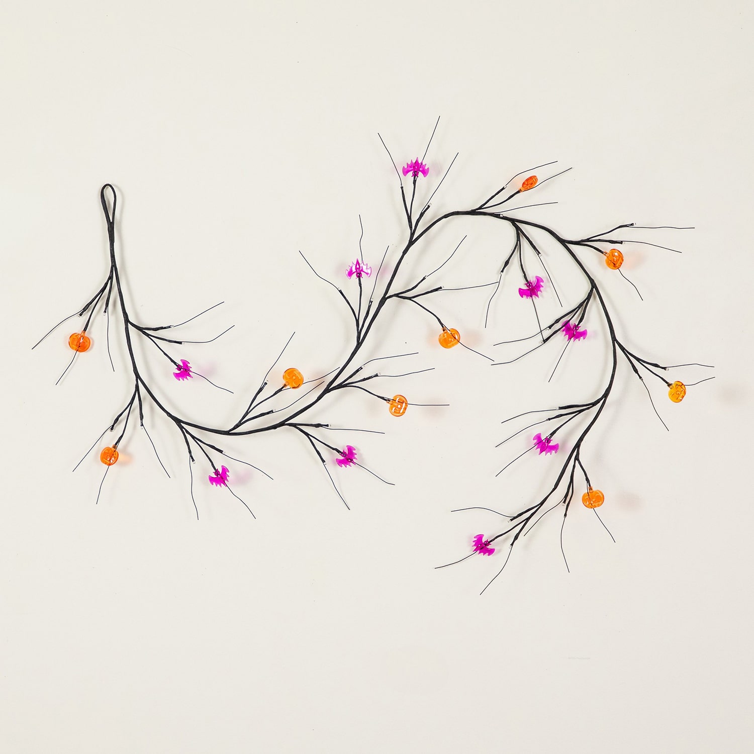 Nearly Natural 7ft Twig 57 Pre-Lit Indoor Garland