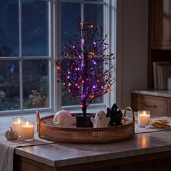 Nearly Natural 2ft Spider Twig 50 Indoor Artificial Tree