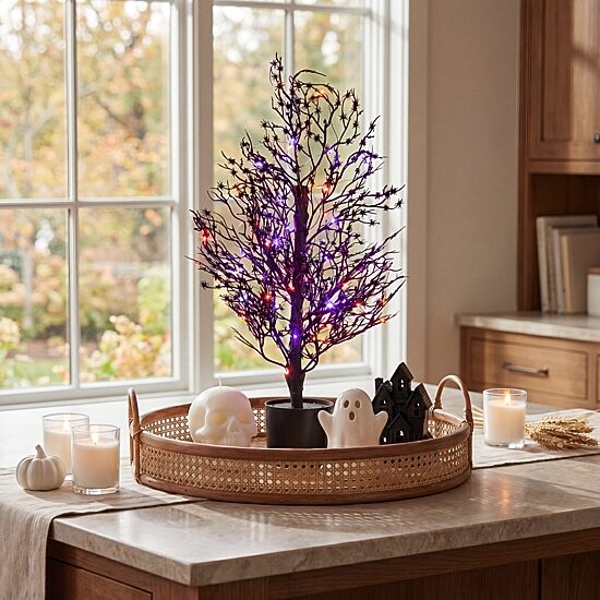 Nearly Natural 2ft Spider Twig 50 Indoor Artificial Tree