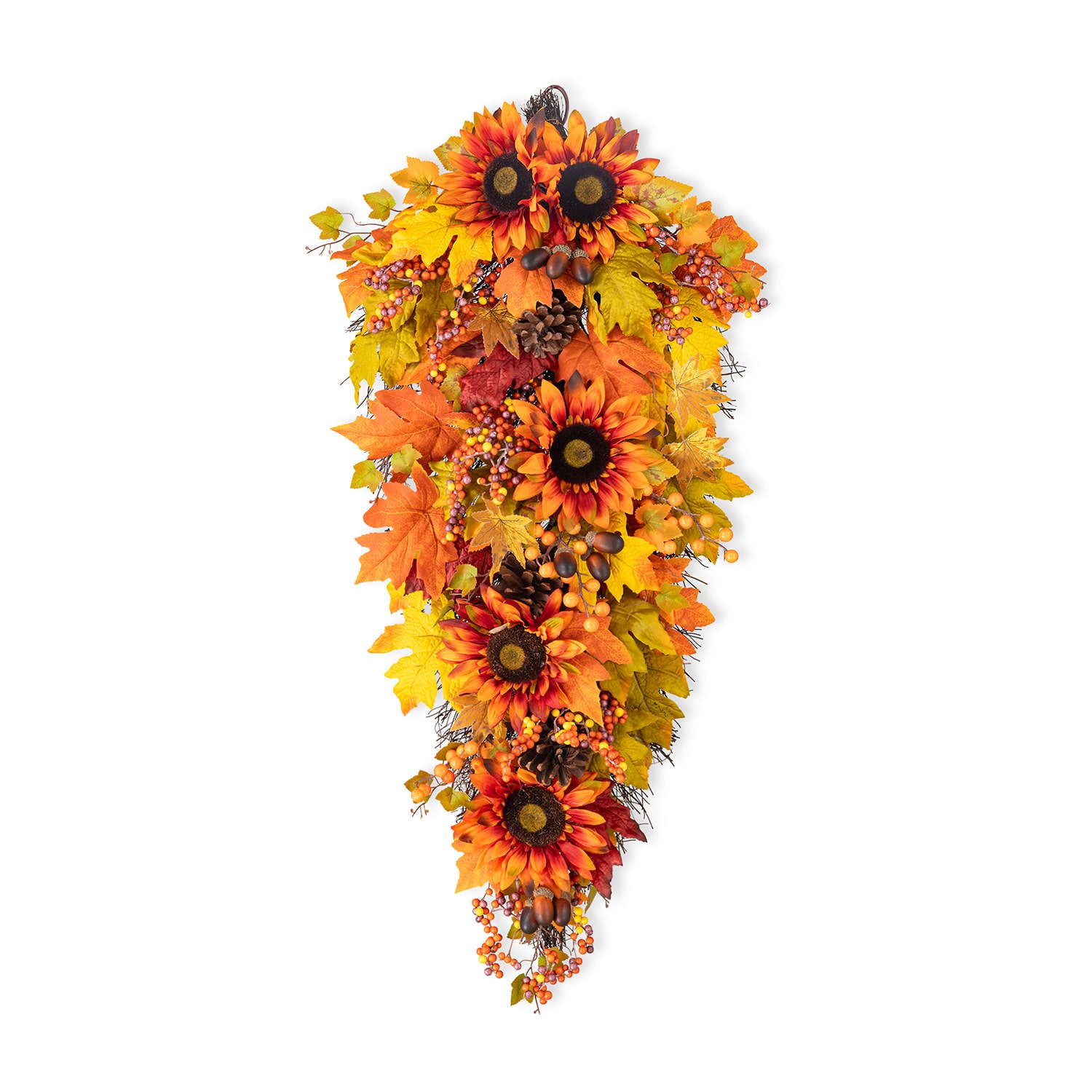 Glitzhome 38" Oversized Sunflower Wreath