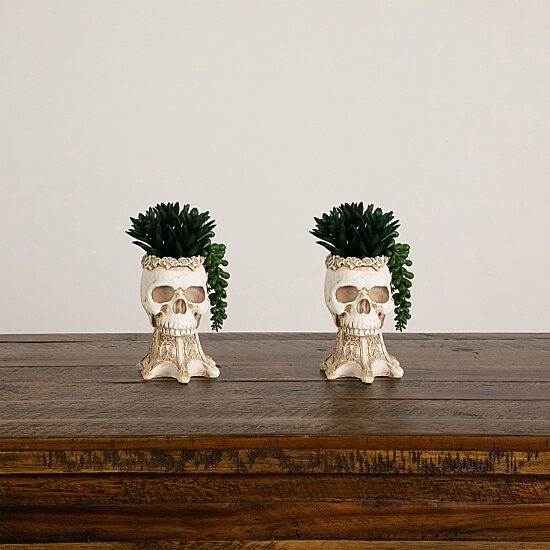 Nearly Natural 2-pc. 7" Skull Artificial Plant