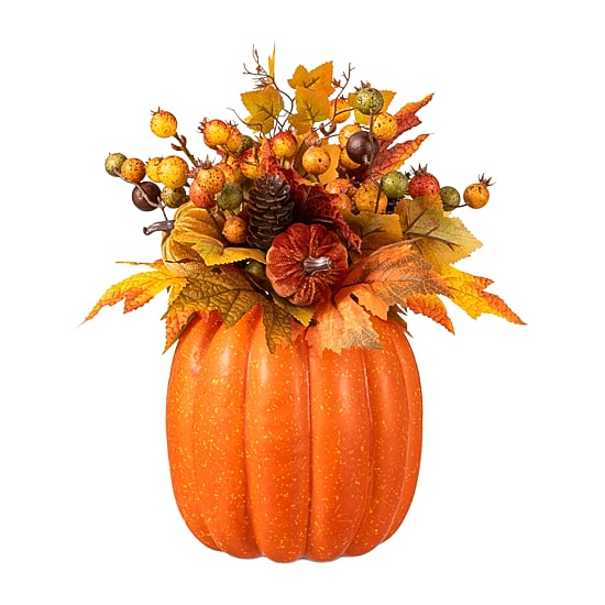 Glitzhome 15" Pinecone And Berry Wreath