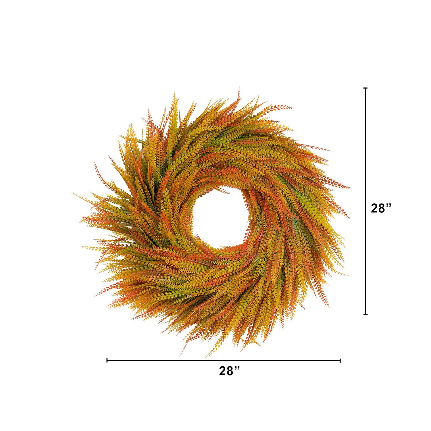 Nearly Natural 28" Wheat Wreath