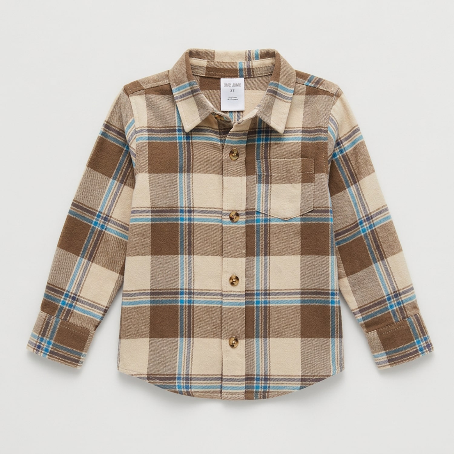 Okie Dokie Toddler & Little Boys Long Sleeve Regular Fit Flannel Shirt